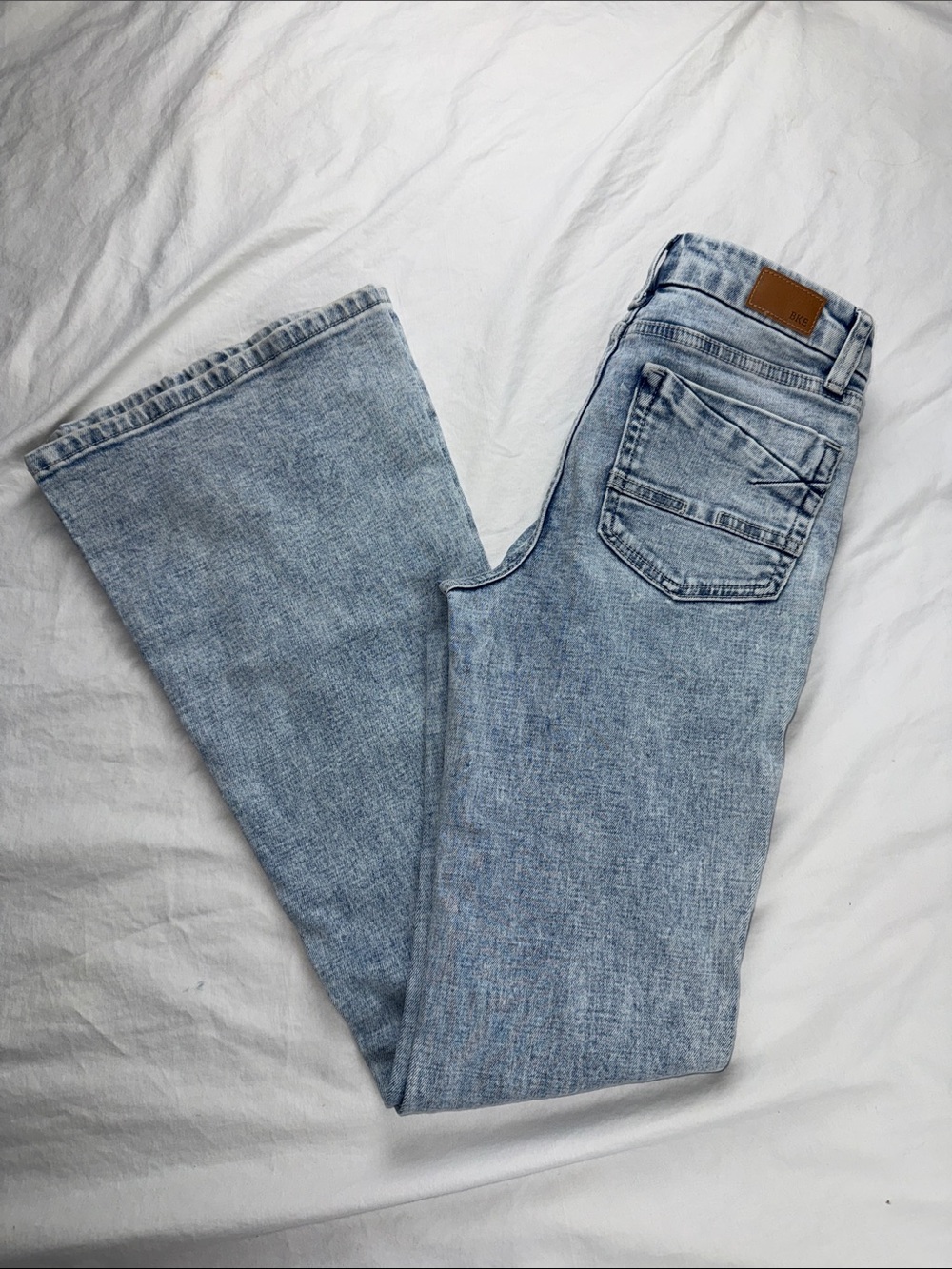 Girls BKE Kids Light Blue Flare Jeans